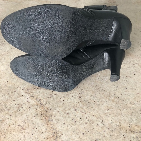 Fornarina Black Zip Up Leather Boots Sz 37 - Picture 4 of 6